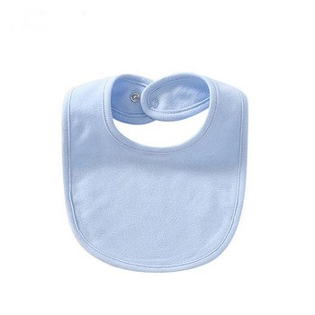 純棉嬰兒圍兜-可調節單排扣_0